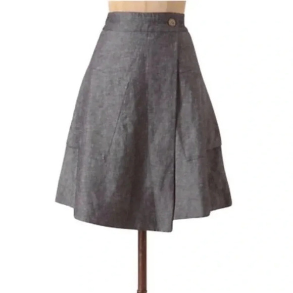 POSTMARK by‎ ANTHROPOLOGIE NWOT Vast Wrap Skirt - Picture 1 of 8